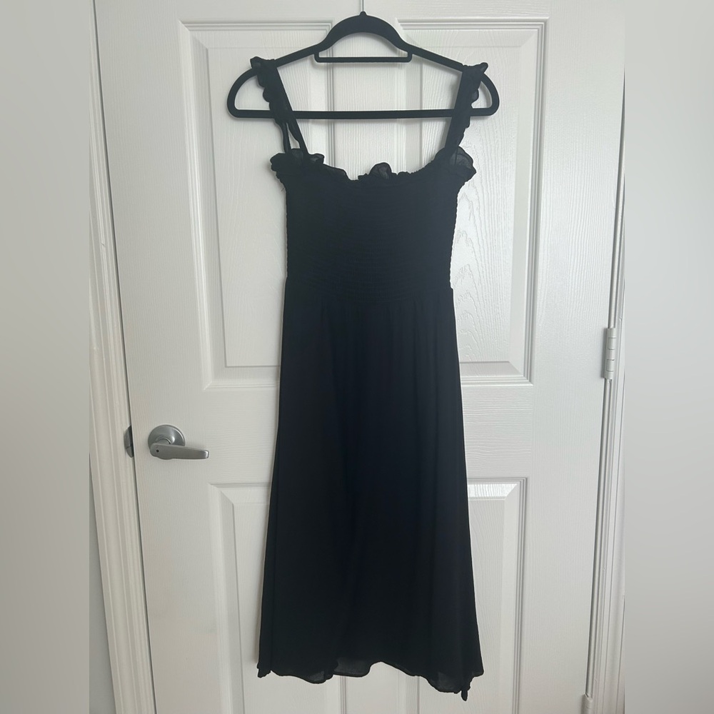 Reformation Siesta Midi Dress in Black - Picture 2 of 2